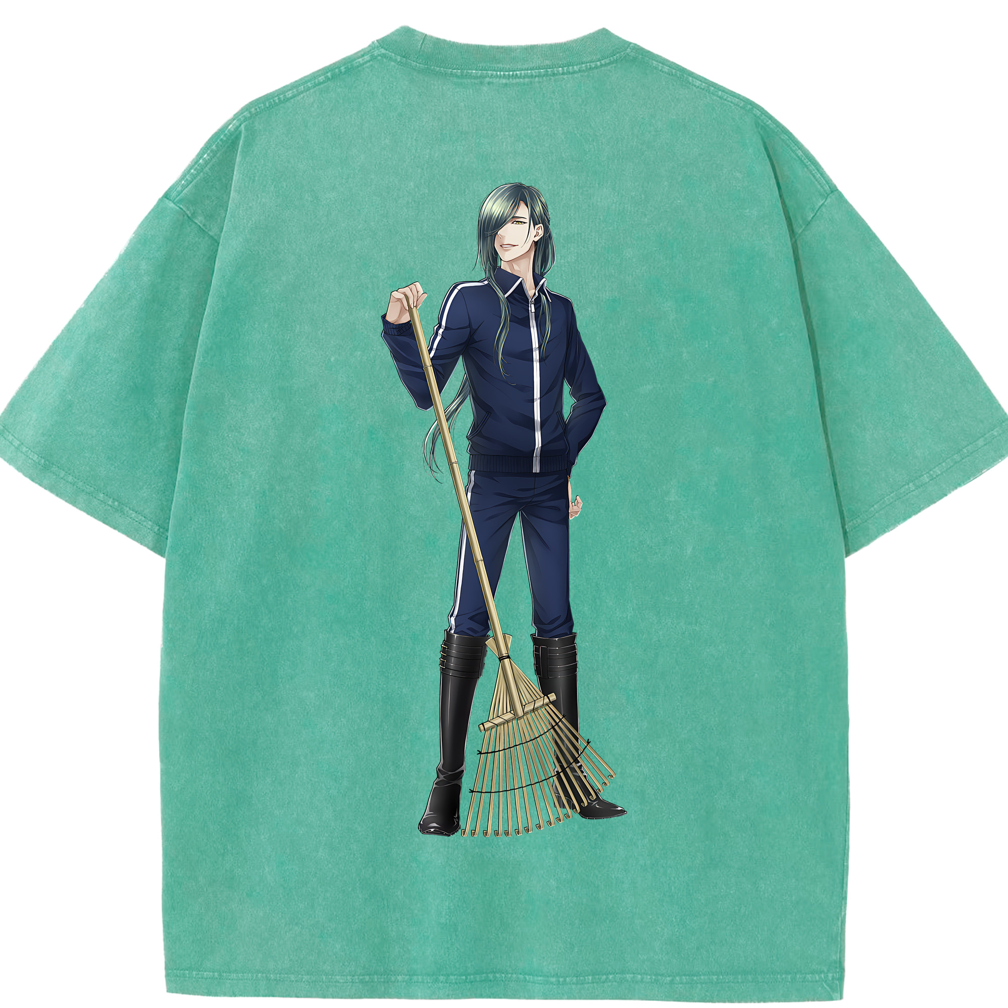 （画像用） 刀剣乱舞 Touken Ranbu 綿100% ヴィンテージ風 半袖Tシャツ（背面プリント）